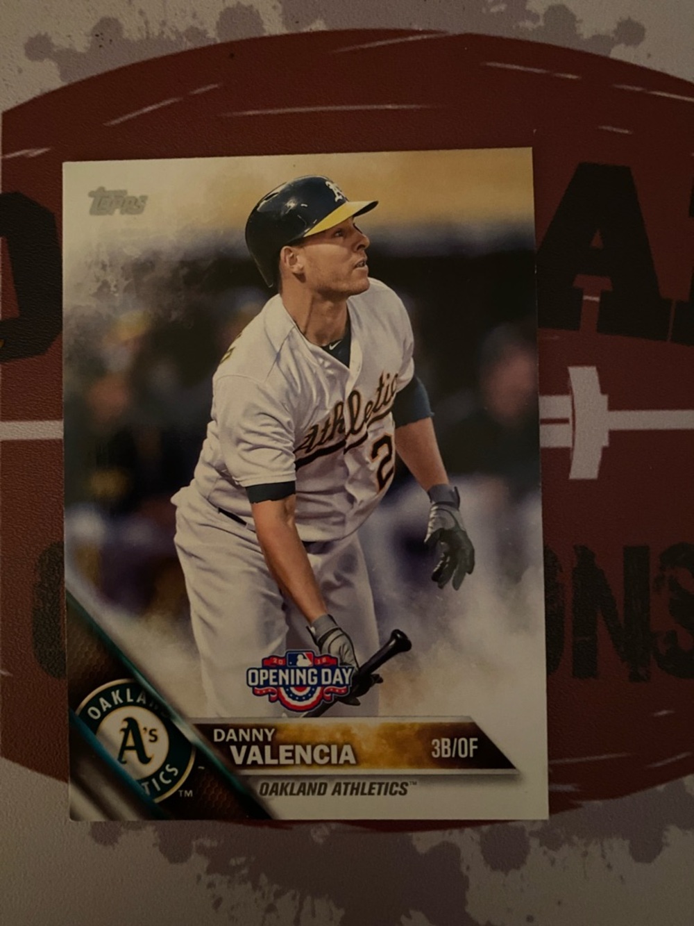 Topps Oakland Athletics Baseball Card - White/Green/Gold